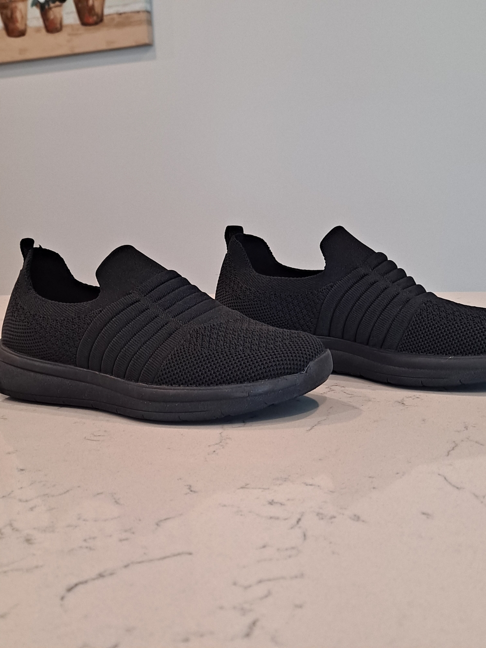 CLARK'S Slip-On Knit Casual Sneakers - Black